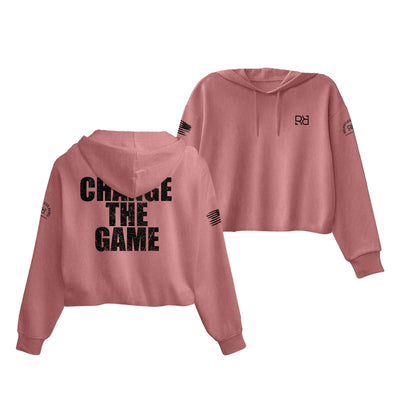 Mauve Change the Game Women's Cropped Hoodie