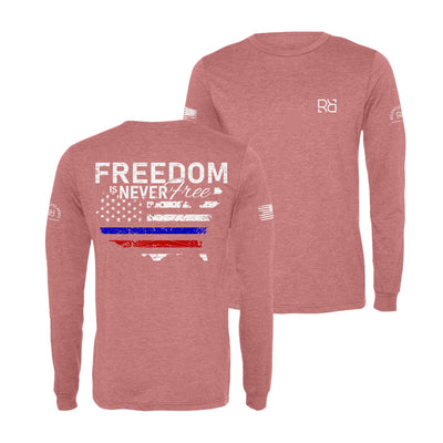 Mauve Freedom is Never Free Men's Long Sleeve