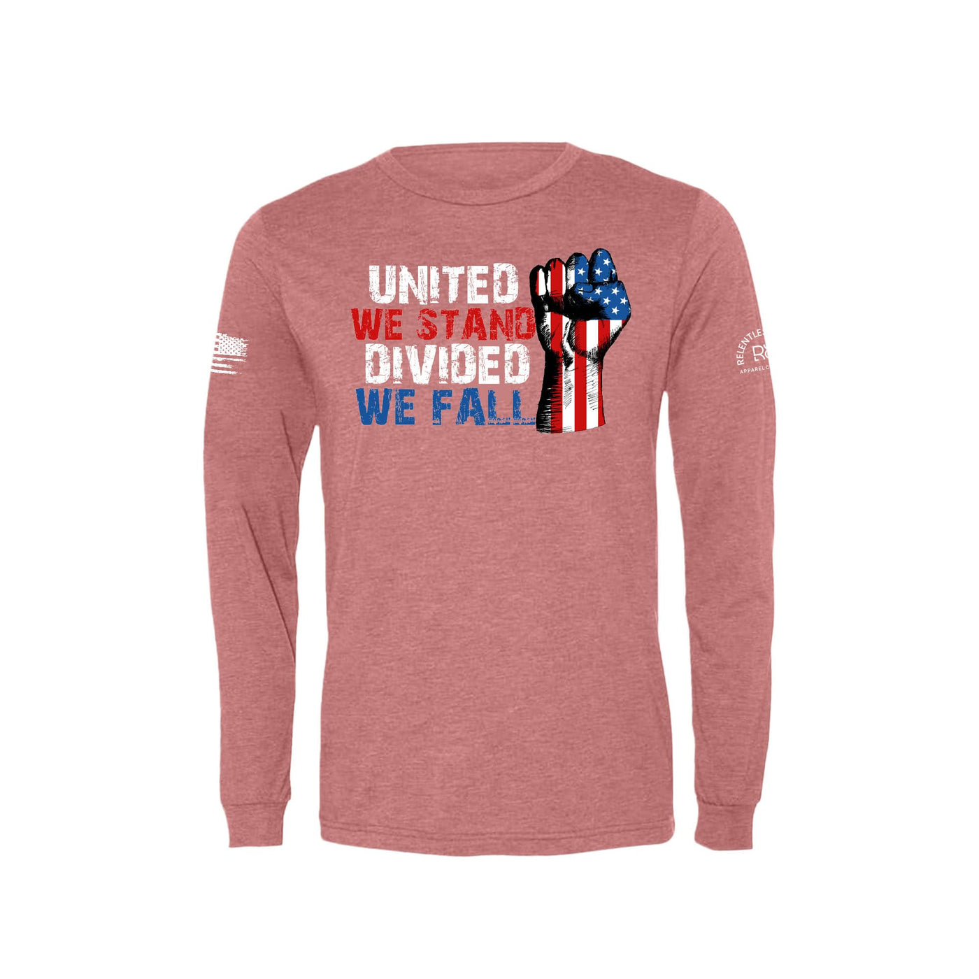 Mauve United We Stand Men's Long Sleeve Tee