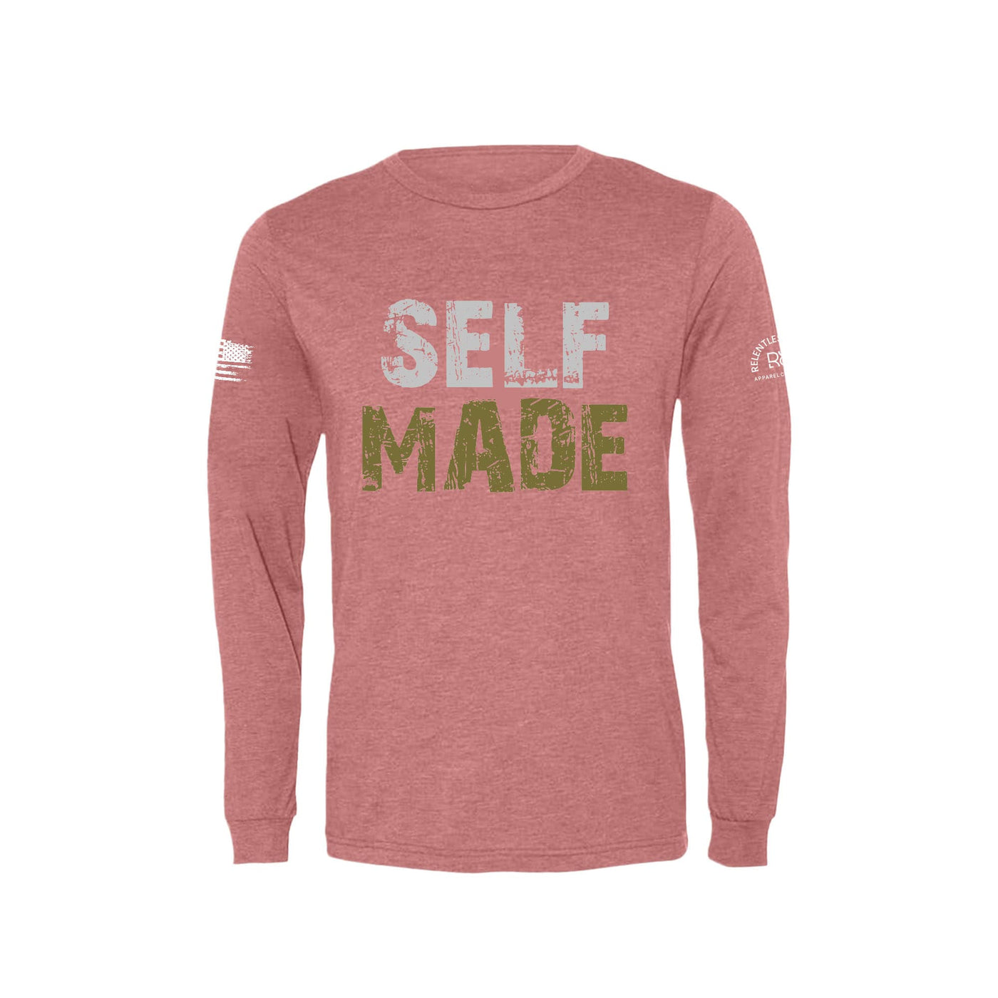 Mauve Self Made Men's Long Sleeve Tee