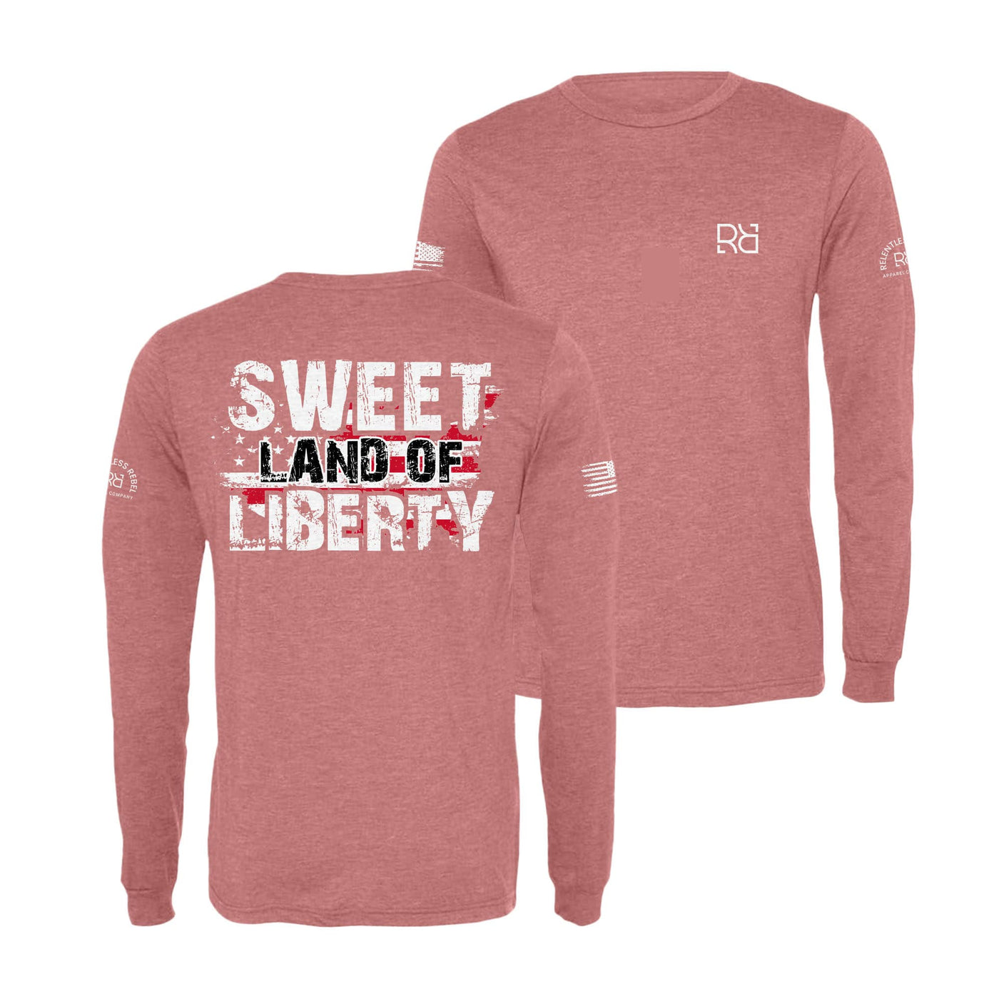 Mauve Sweet Land of Liberty Men's Long Sleeve