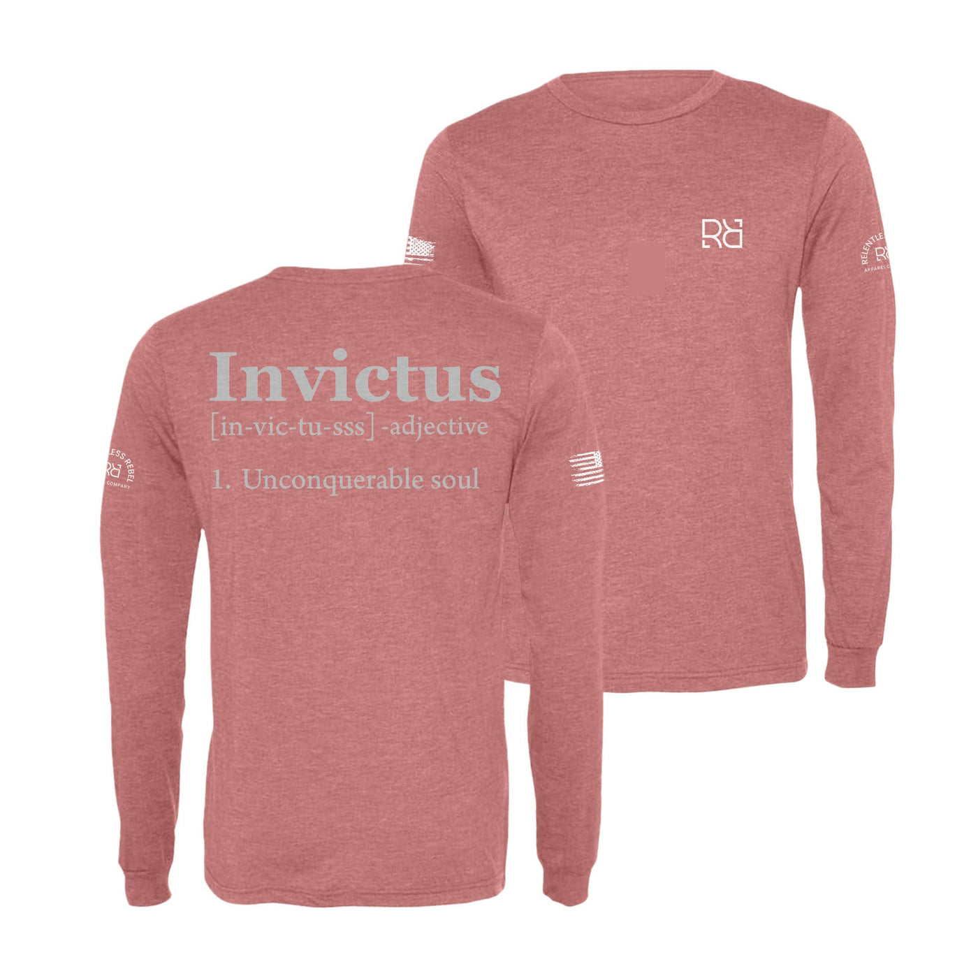 Mauve Invictus Men's Dri Fit Long Sleeve