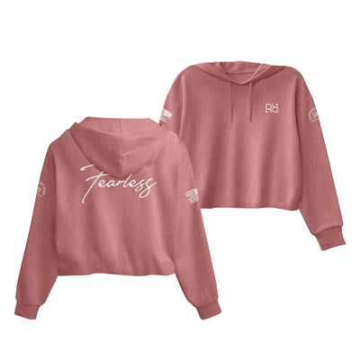 Mauve Fearless Women's Cropped Hoodie