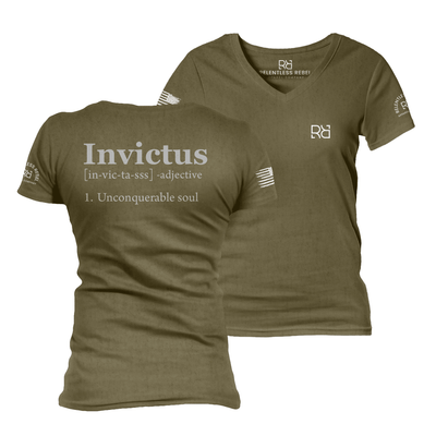 Invictus Military Green Women's VNeck Tee