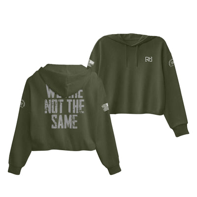 Military Green We Are Not The Same Women's Cropped Hoodie