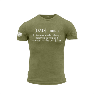 Dad - Defined Military Green Men's Tee