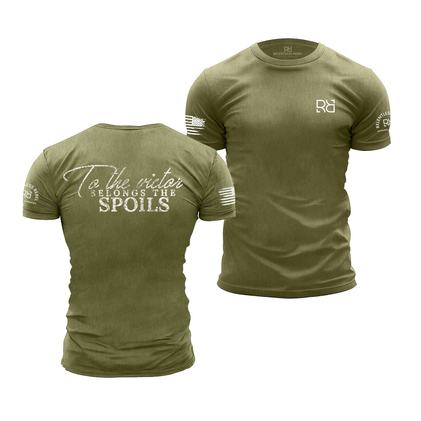 Military Green To the Victor Belong the Spoils | Premium Men's Tee