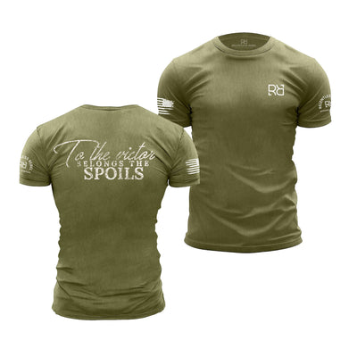 Military Green To the Victor Belong the Spoils | Premium Men's Tee