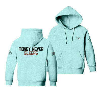 Mint Money Never Sleeps Youth Hoodie