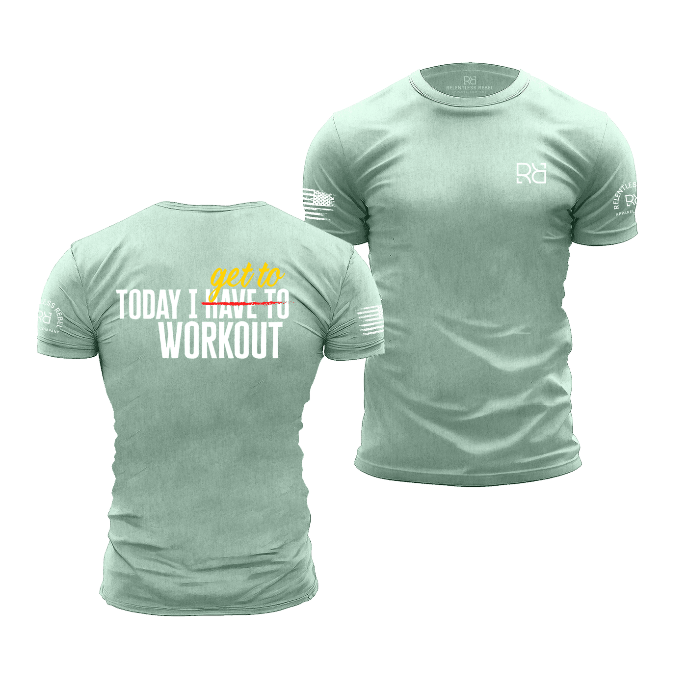 Mint Today I Get To Work Out | Premium Men's Tee