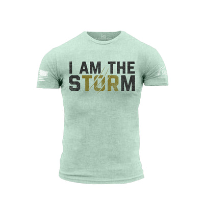 Mint Men's I Am The Storm Front Design Tee