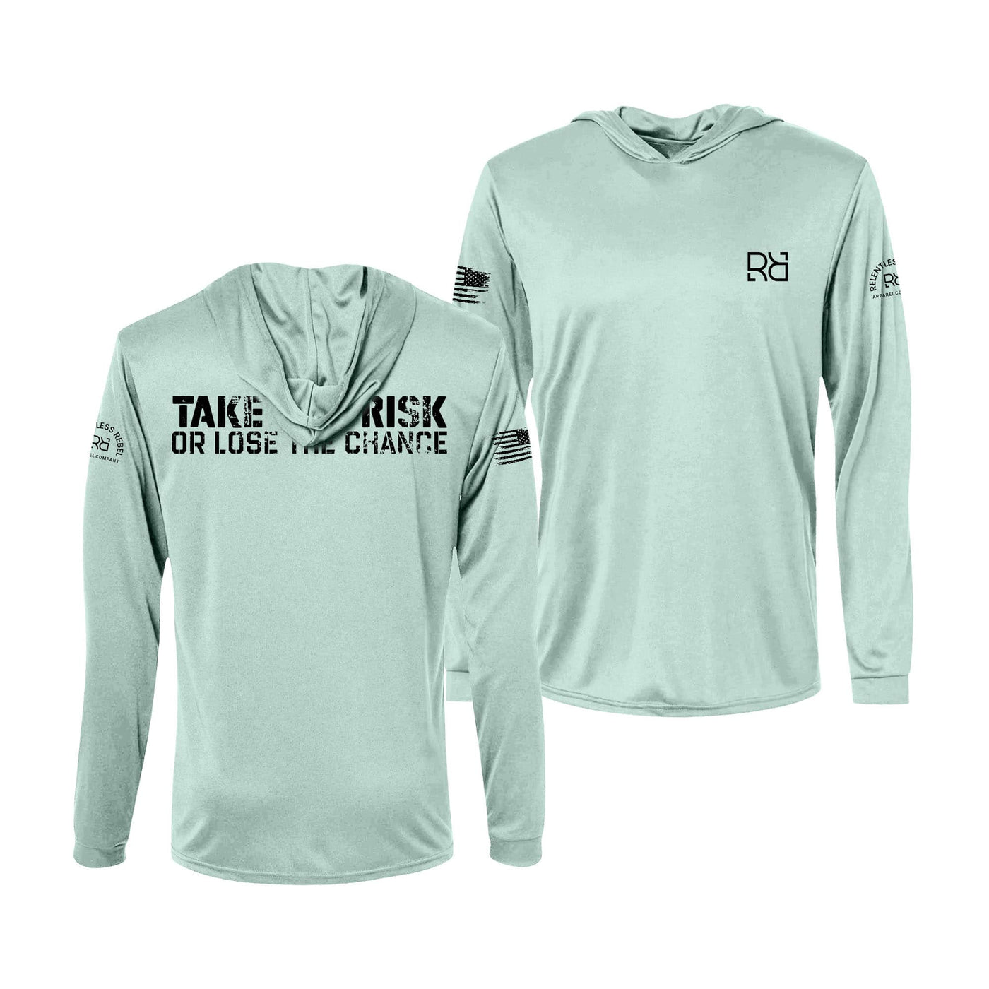 Mint Take the Risk or Lose the Chance Men's Long Sleeve Dry Fit