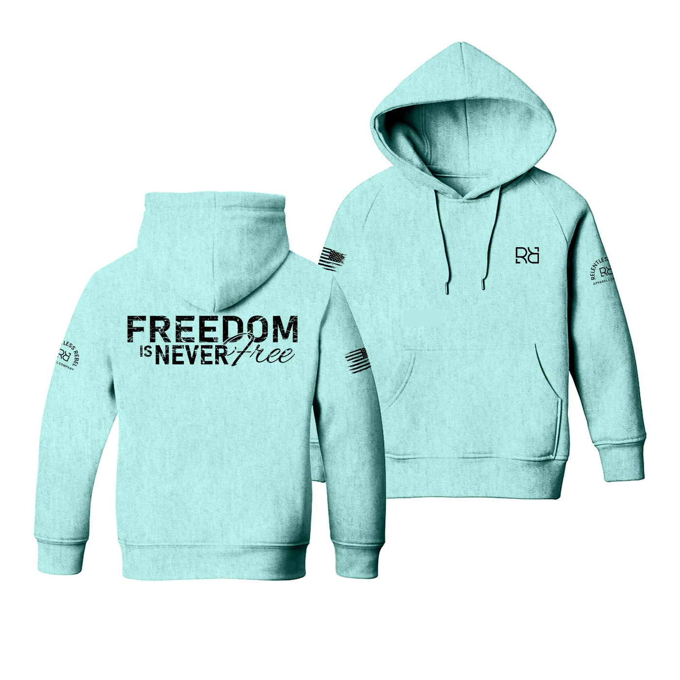 Mint Freedom is never Free Youth Hoodie