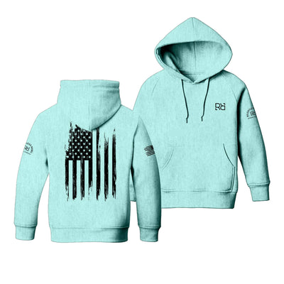 Mint Rebel Patriot Flag Youth Hoodie