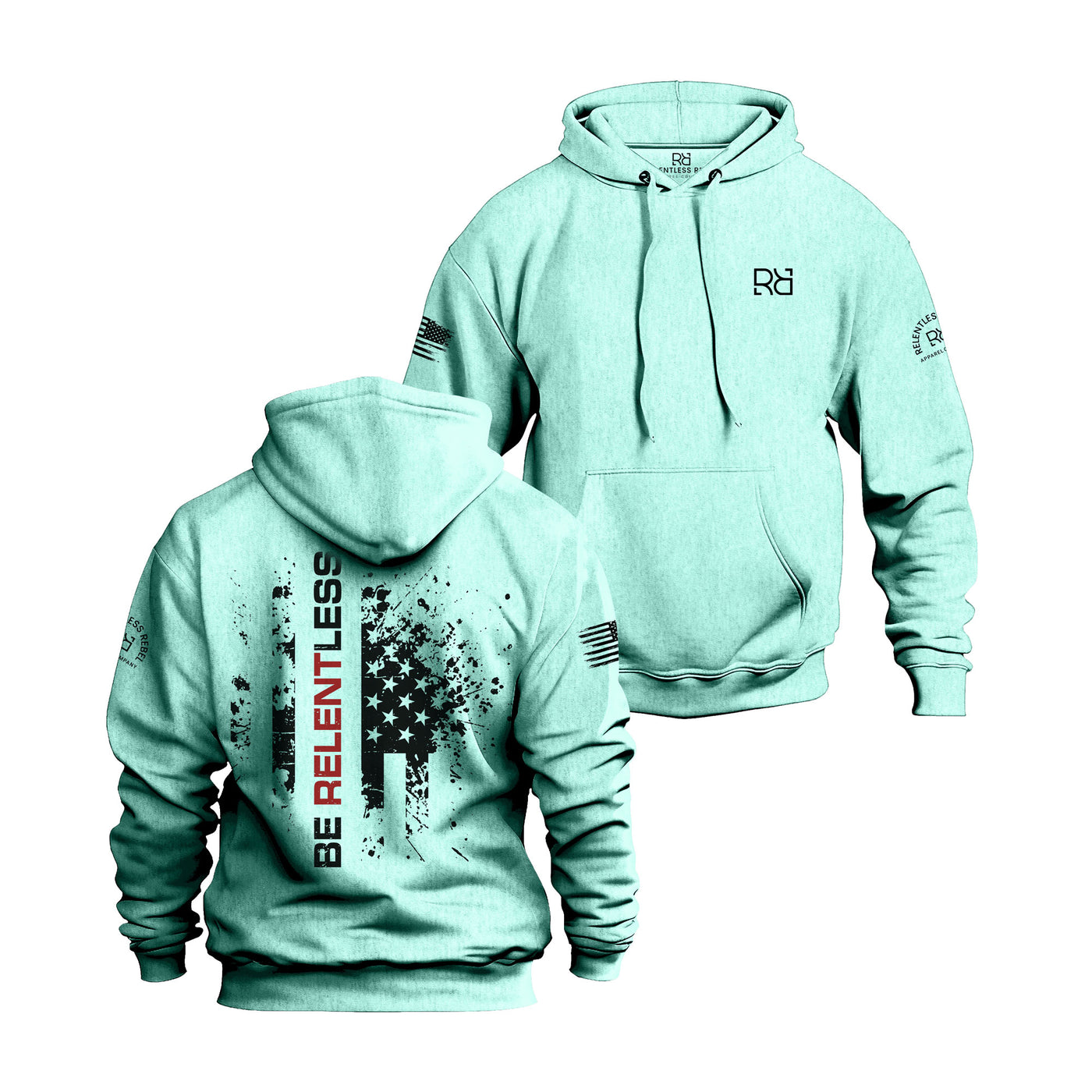 Built Different | Be Relentless | Mint | Men's Hoodie Bundle