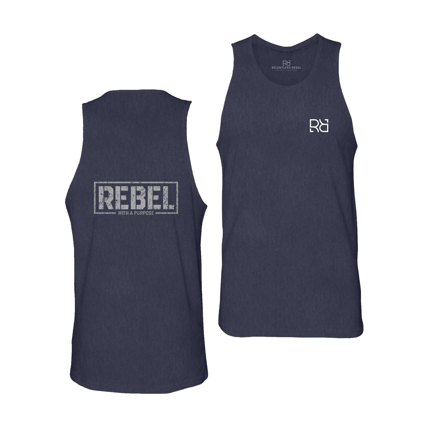 Navy Rebel With A Purpose Men's Tank Top