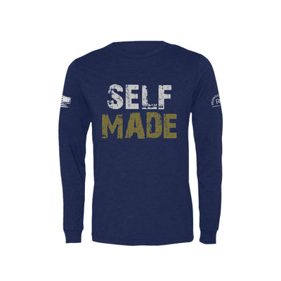 Navy Self Made Men's Long Sleeve Tee