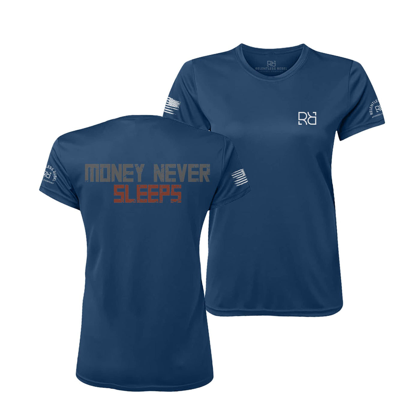 Navy Money Never Sleeps Women's Dri Fit