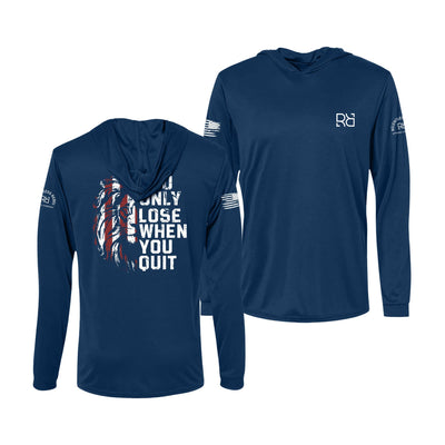 Navy You Only Lose When You Quit Men's Dri Fit