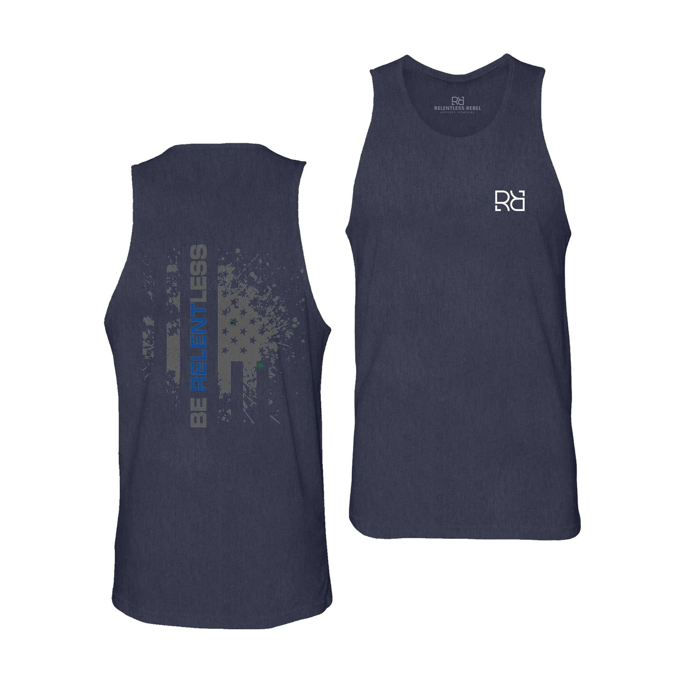 Navy Be Relentless Law Enforcement Edition Men's Tank Top