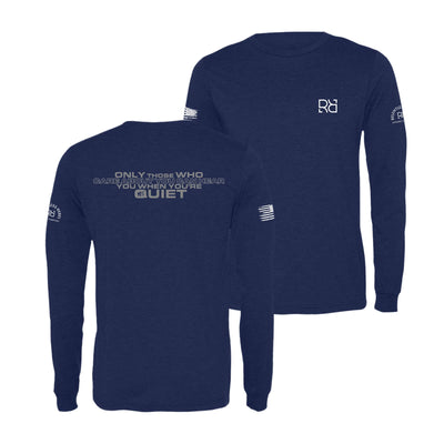 Navy Only Those Who Care Men's Long Sleeve