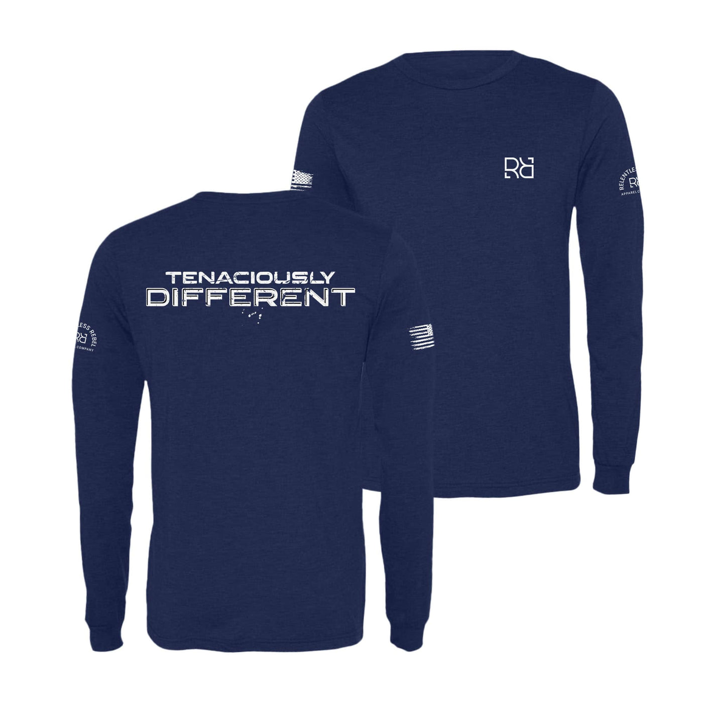 Navy Tenaciously Different Men's Long Sleeve