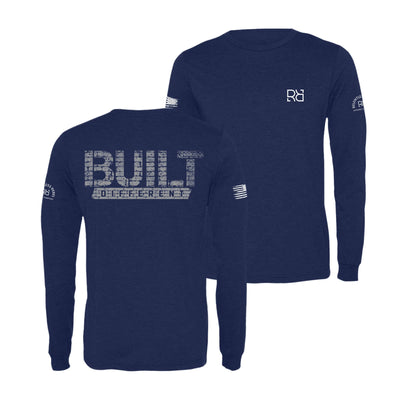 Navy Built Different Men's Long Sleeve