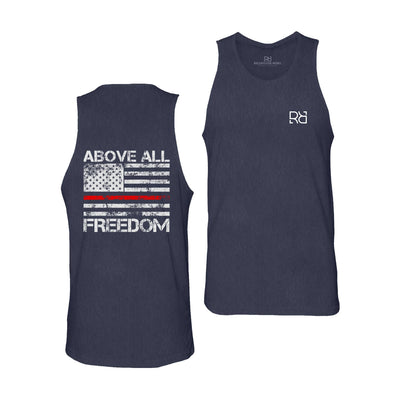 Navy Above All Freedom Men's Tank