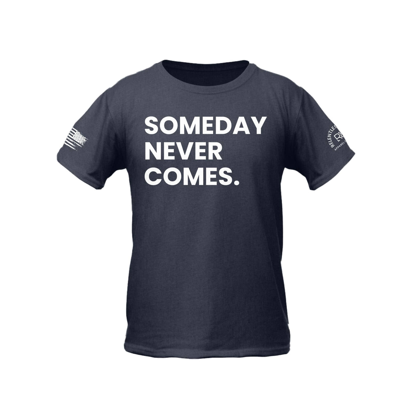 Navy Someday Never Comes Youth Tee