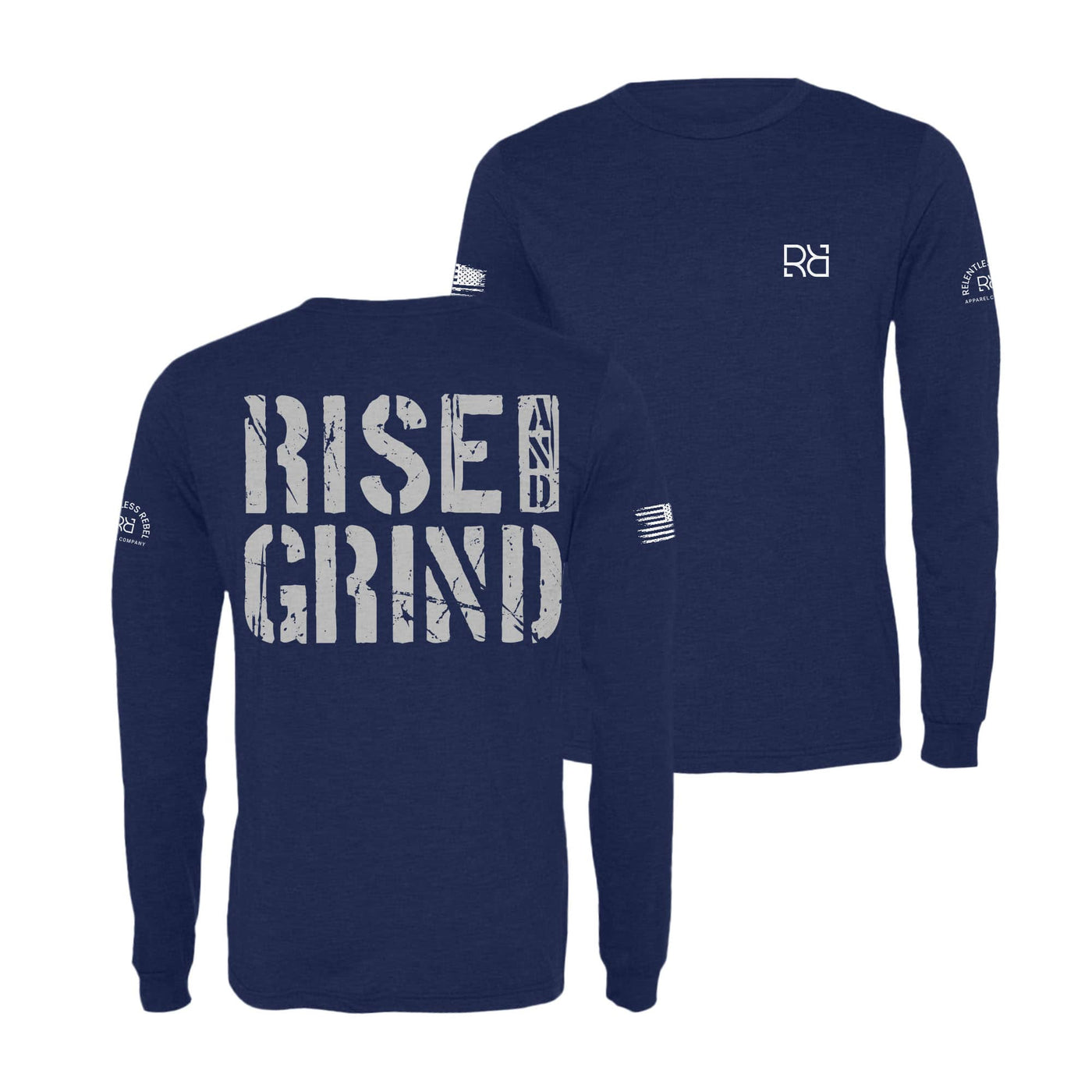 Navy Rise and Grind Long Sleeve Shirt