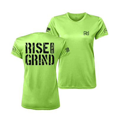 Neon Lime Rise and Grind Women's Dry Fit