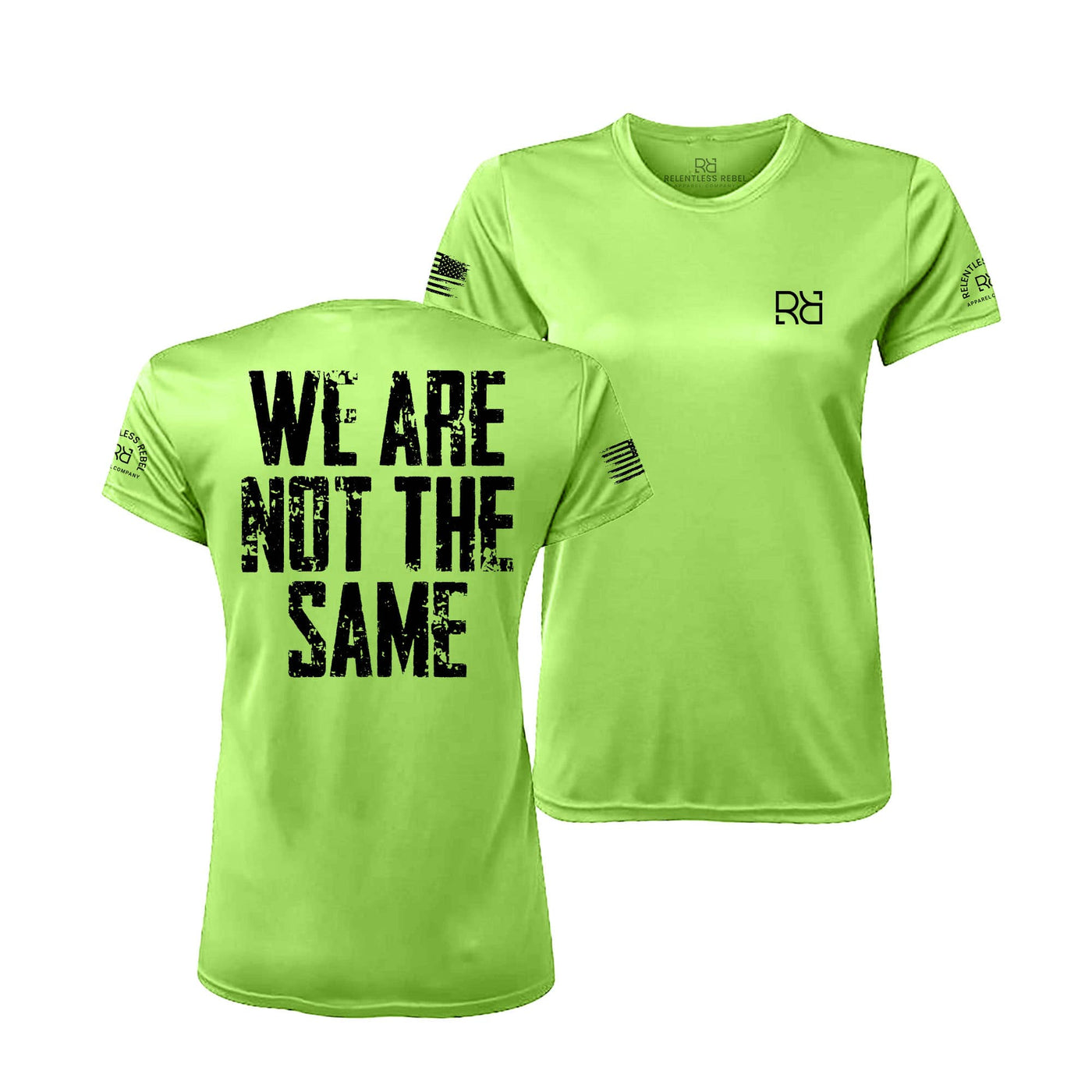 Neon Lime We Are Not the Same Women's Dry Fit