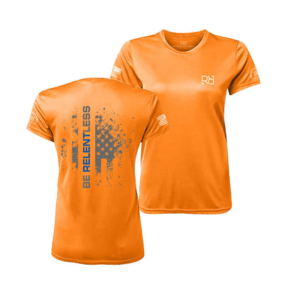 Neon Orange Be Relentless Law Enforcement Edition Women's Dri Fit