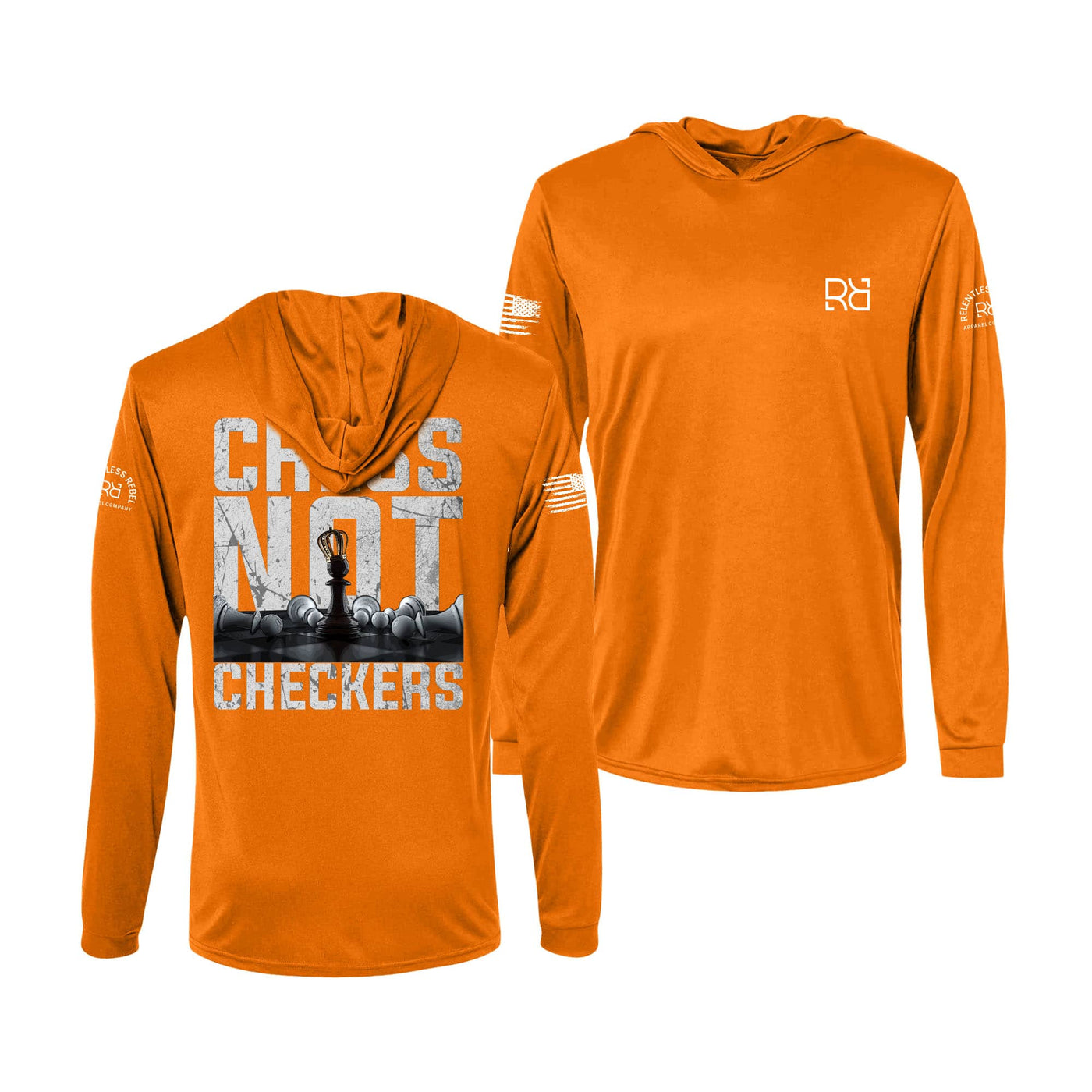 Neon Orange Chess Not Checkers Men's Dry Fit