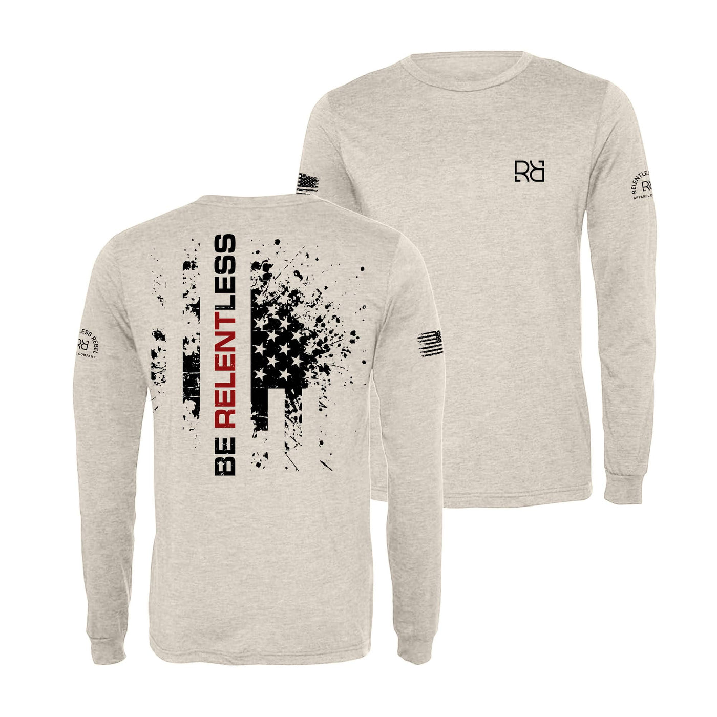 Oatmeal Be Relentless Men's Dri Fit Long Sleeve