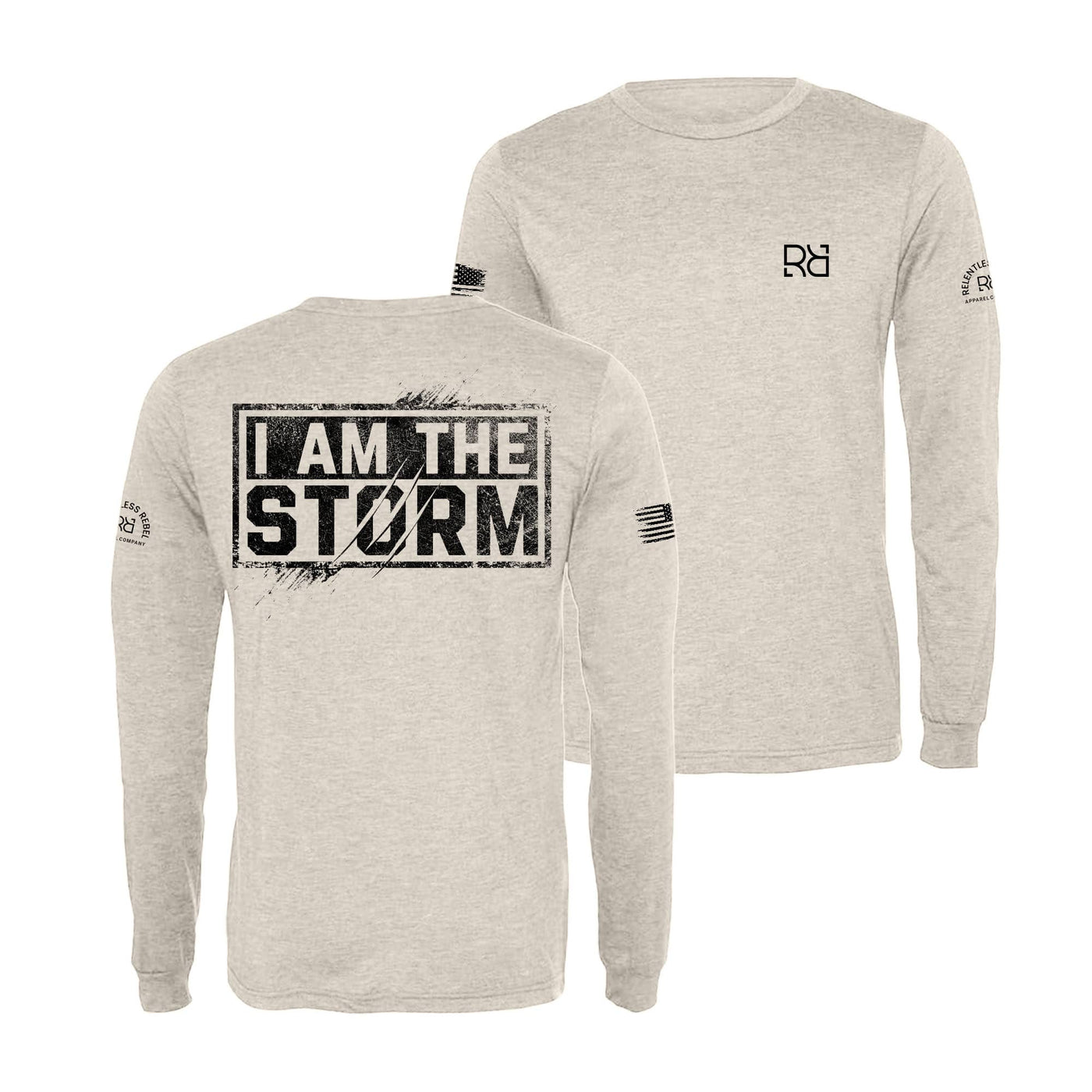 Oatmeal I Am The Storm Long Sleeve Shirt