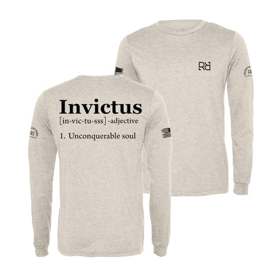 Oatmeal Invictus Men's Dri Fit Long Sleeve