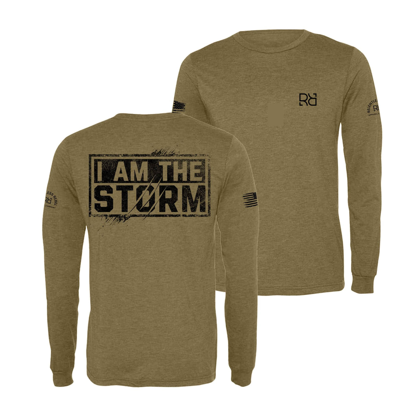 Olive I Am The Storm Long Sleeve Shirt