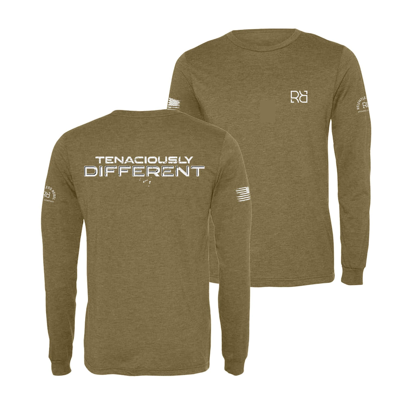 Olive Tenaciously Different Men's Long Sleeve