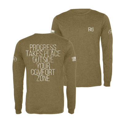 Olive Progress Takes Place... Men's Long Sleeve