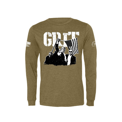 Olive GRIT DJT Men's Long Sleeve