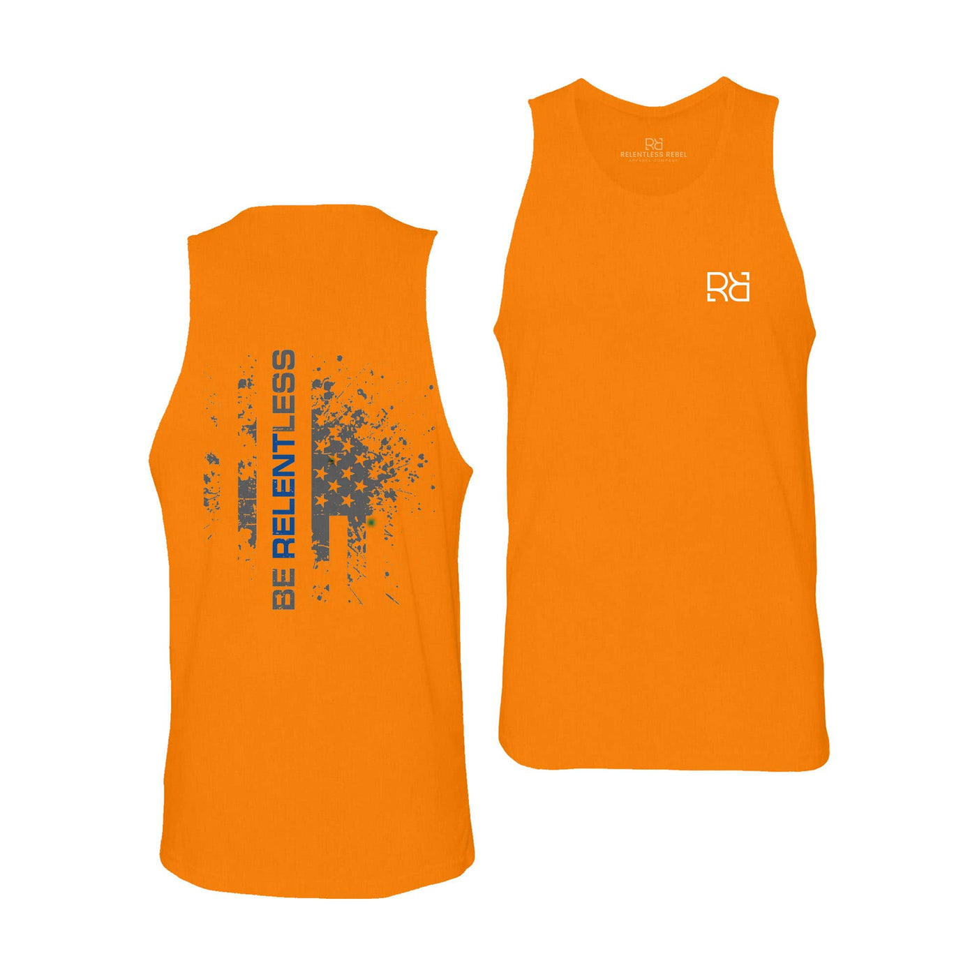 Orange Be Relentless Law Enforcement Edition Men's Tank Top