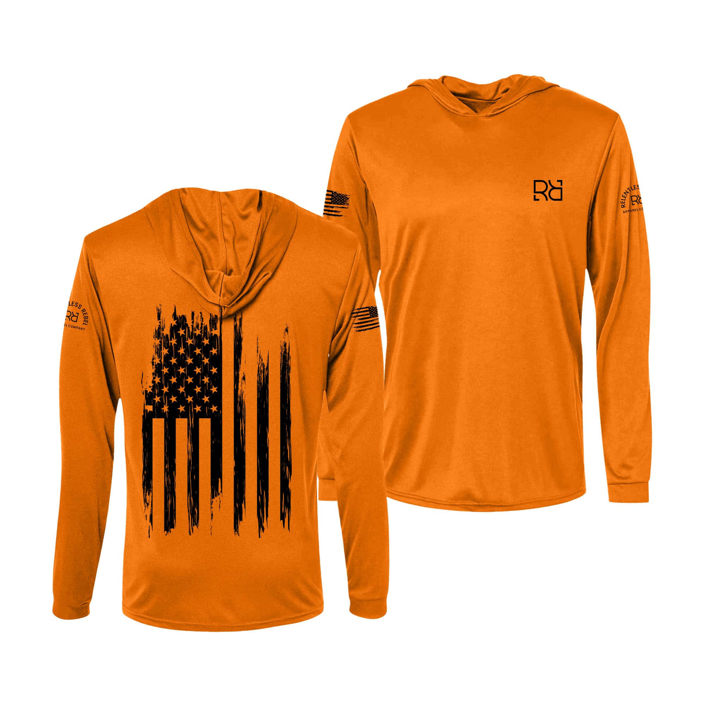 Orange Rebel Patriot Flag Men's Dri FIt