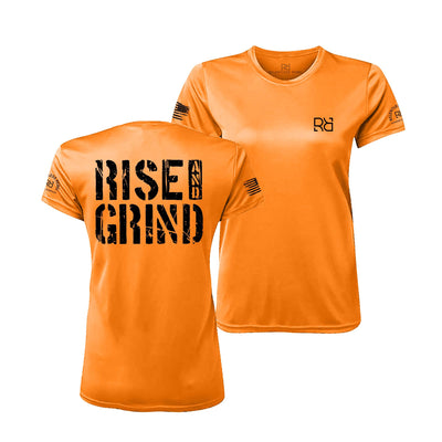 Orange Rise and Grind Women's Dry Fit