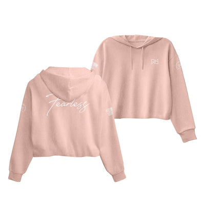 Peach Fearless Women's Cropped Hoodie