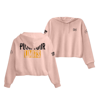 Peach Push Your Limits Women's Cropped Hoodie