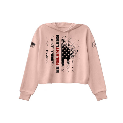 Peach Be Relentless Women's Cropped Hoodie