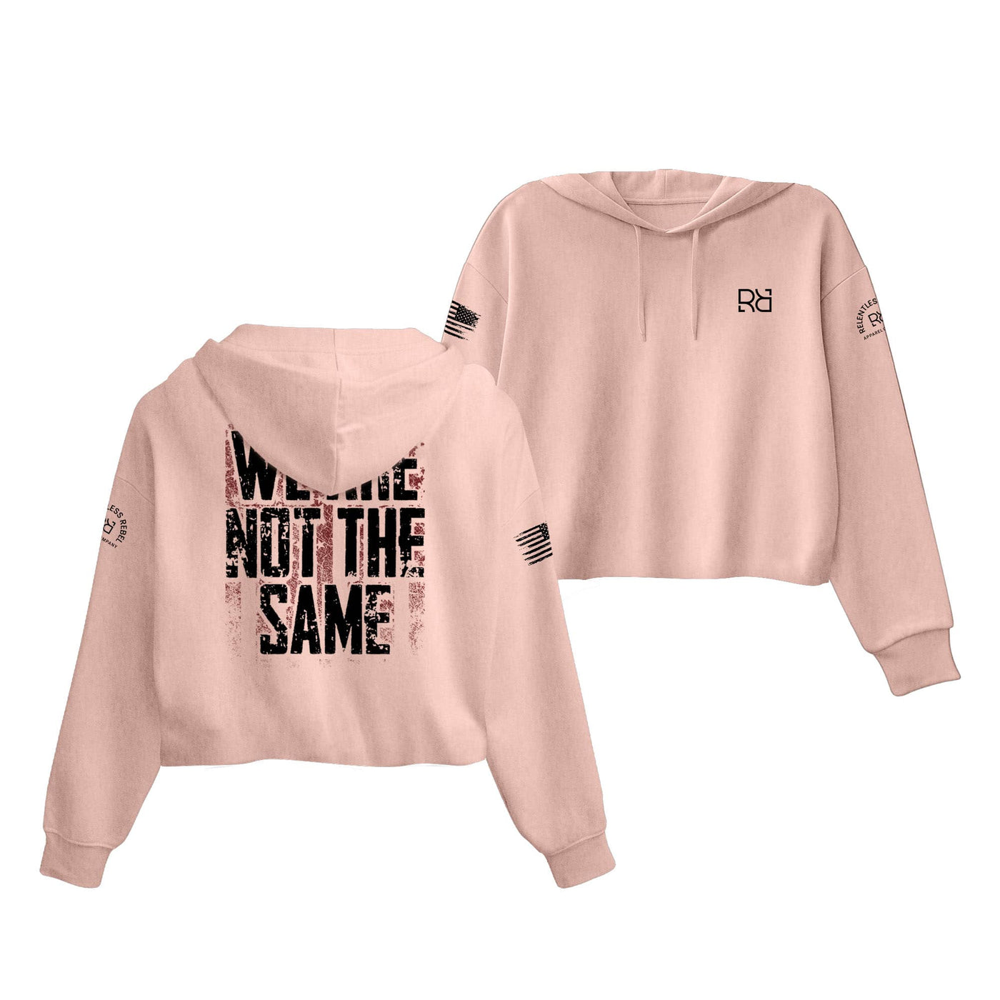 Peach We Are Not The Same Women's Cropped Hoodie