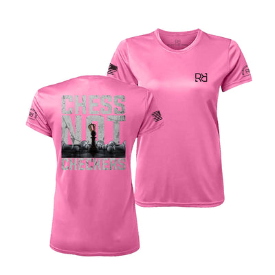 Pink Chess Not Checkers Women's Dry Fit