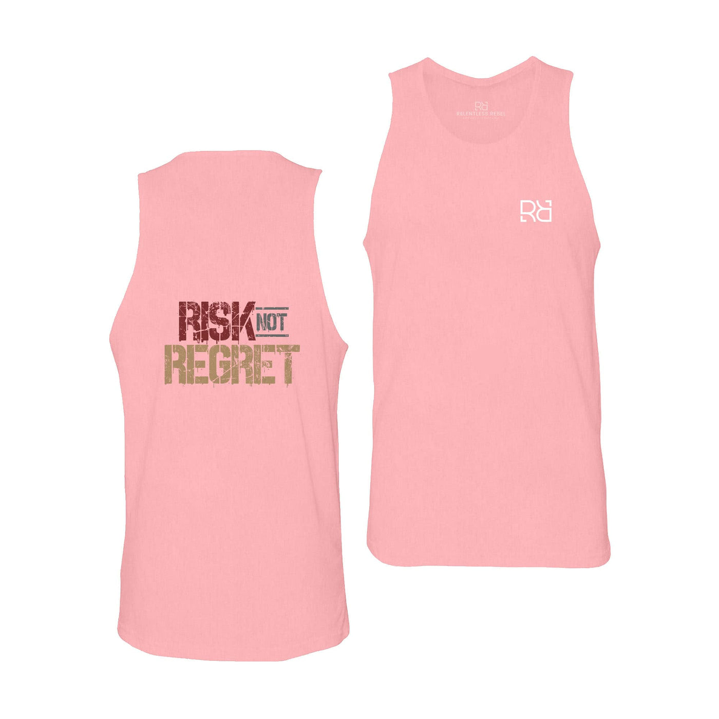 Pink Risk Not Regret Men's Tank Top